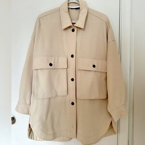 Zara Oversized Shirt Jacket
